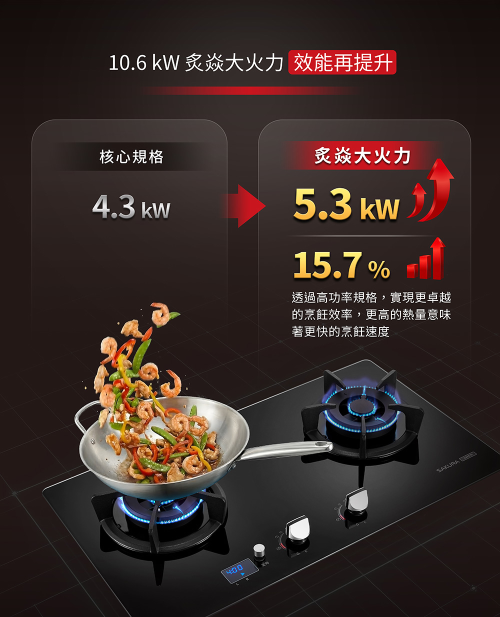 台灣櫻花 瓦斯爐 AI瓦斯爐 G2327GM